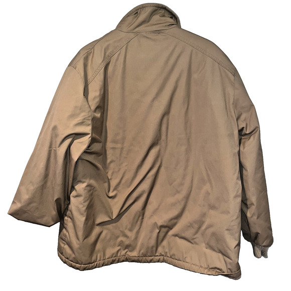 Woolrich Vintage Chore Jacket 2XL Tan Blue Nylon Lining Knit USA Made - Picture 4 of 7